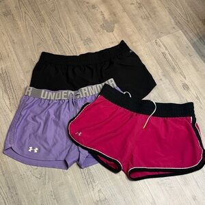 Under Armour Women's Athletic Shorts - Black, Purple, Pink
